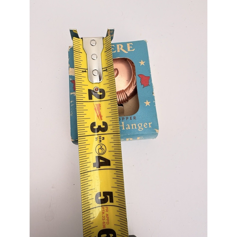 Vintage REVERE Solid Copper Utensil Hanger w/ Box Mid Century - Picture 8 of 9